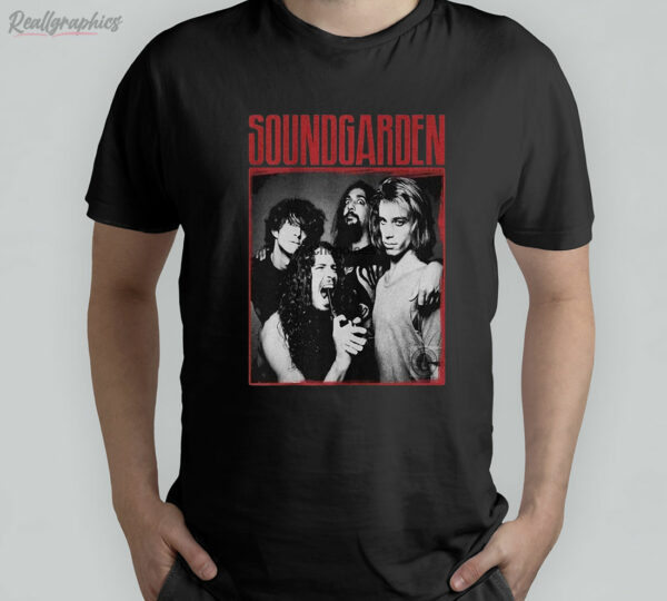 t shirt black soundgarden rock band phoyez
