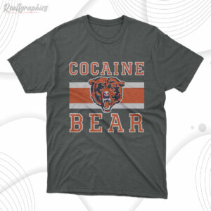t shirt dark heather cocaine bear vintage x8zjfa