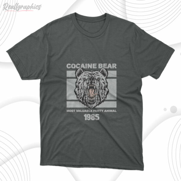 t shirt dark heather cocaine bear vjzpr7