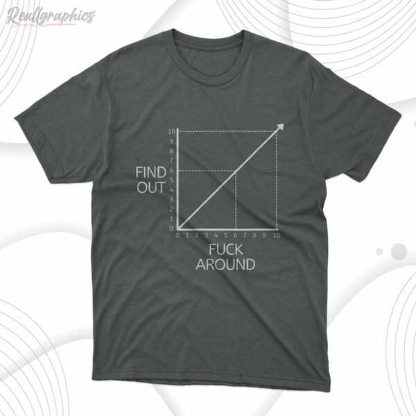 t shirt dark heather fuck around and find out funny graph chart joke math tqrmkw
