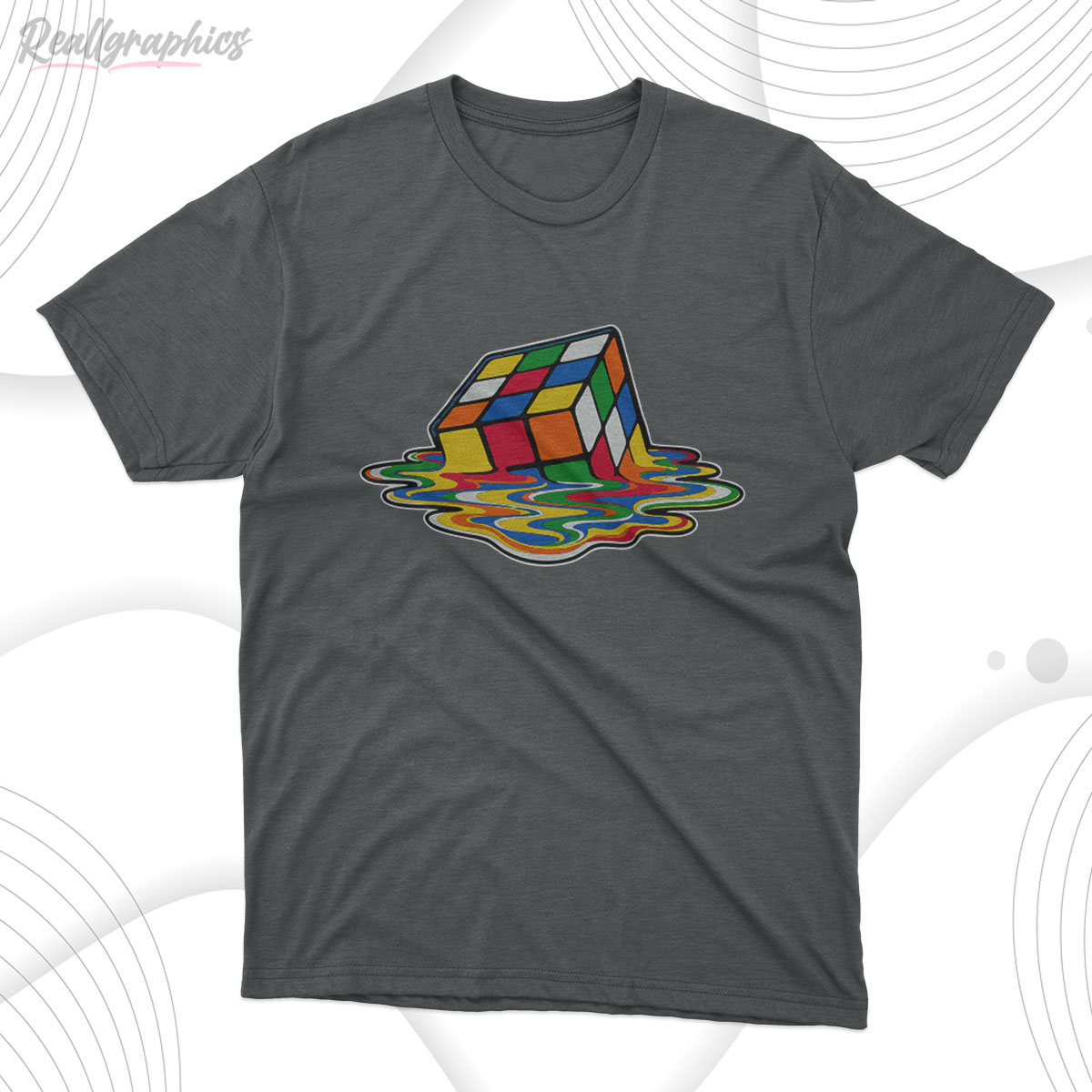 Melting Rubiks Cube Shirt