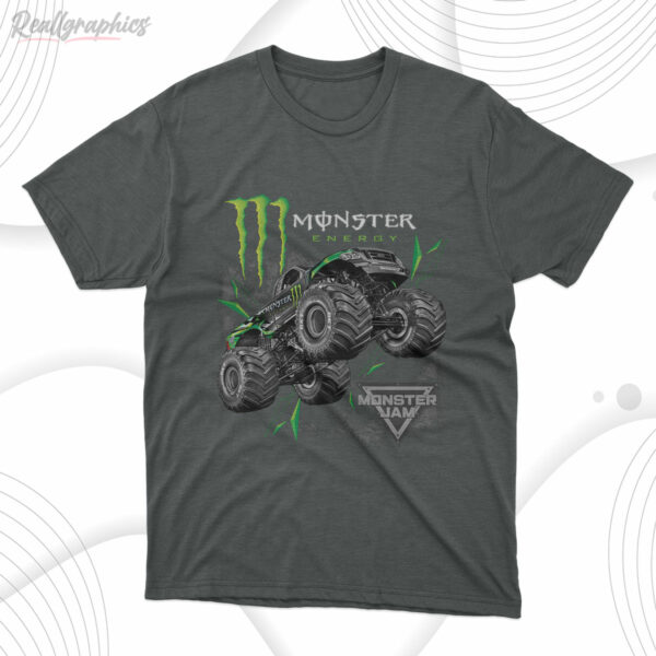 t shirt dark heather monster energy truck monster jam qme1h7