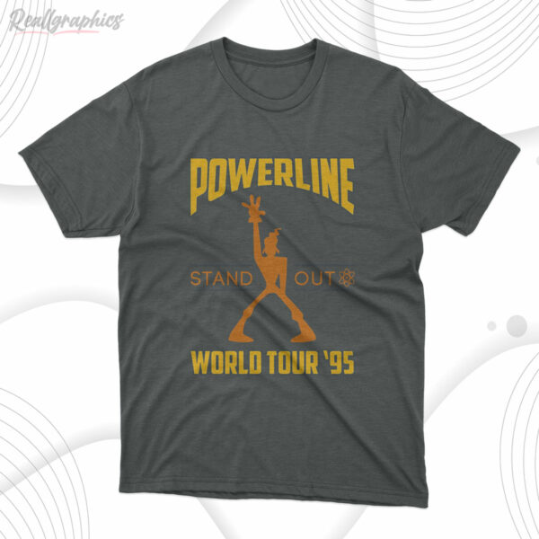 t shirt dark heather powerline stand out world tour 95 sawbpm