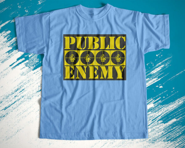 t shirt light blue public enemy noycbz
