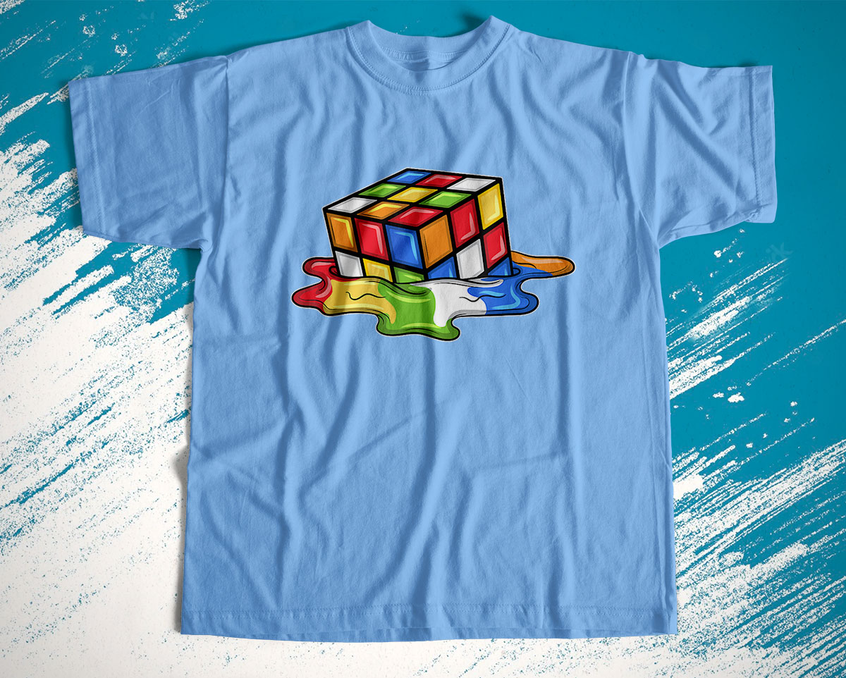 Rubix Cube Melting Shirt