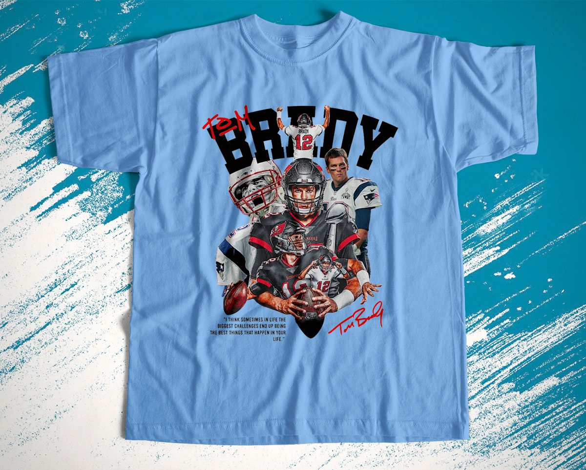Tom Brady, New England, Tampa Bay Retro Shirt