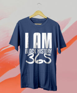 t shirt navy i am black history 365 black pride v9sp9c