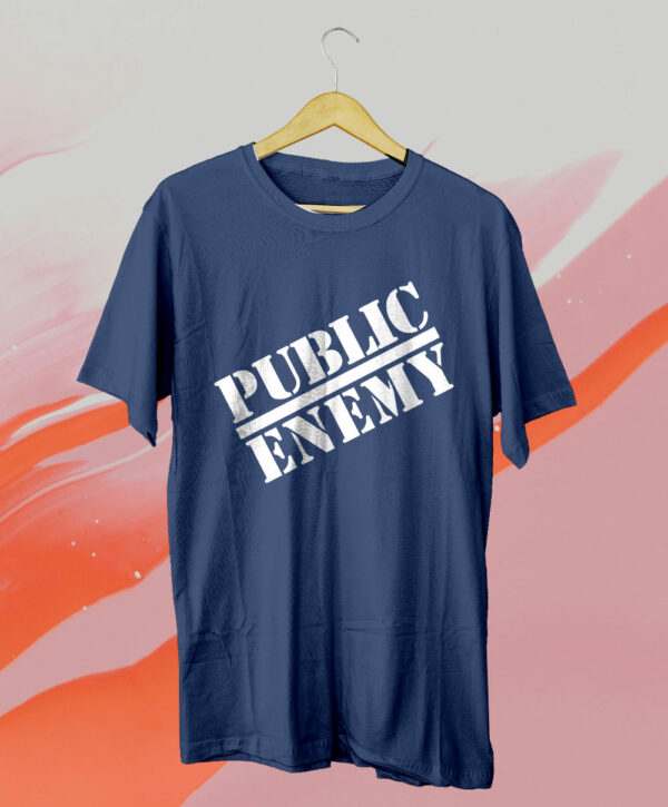 t shirt navy public enemy c1exdj