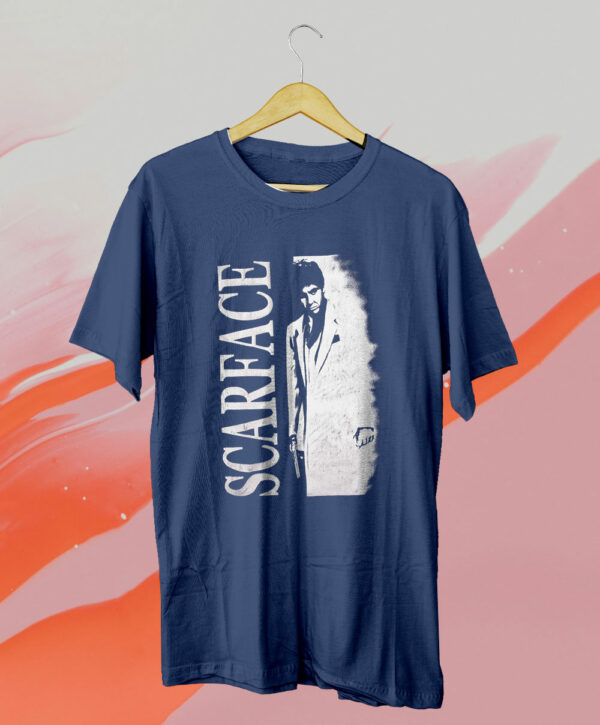 t shirt navy vintage movie scarface ry5yw3