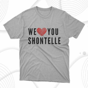 t shirt sport grey we love you shontelle ppvxby