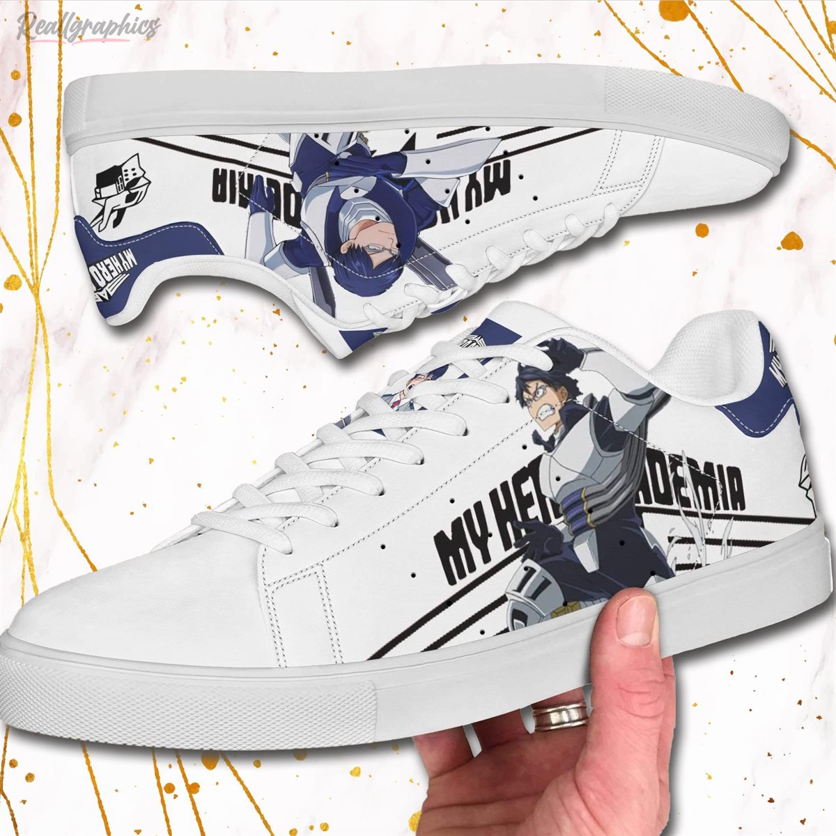 Tenya Ida Sneakers Custom My Hero Academia Anime Shoes