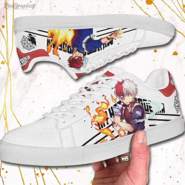 todoroki shoes my hero academia skate low tops custom anime sneakers 2 msx9jz