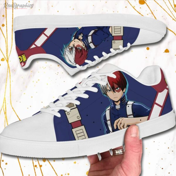 todoroki sneakers shoto my hero academia shoes custom anime skate low tops 2 jvpyaz
