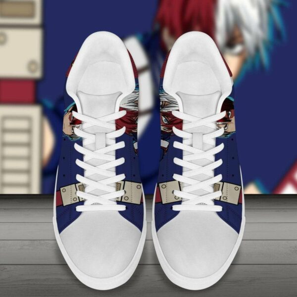 todoroki sneakers shoto my hero academia shoes custom anime skate low tops 3 sdyiog