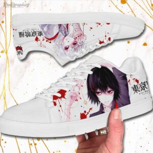 tokyo ghould shoes juuzou suzuya skateboard low top custom anime sneakers 2 pxhy5m