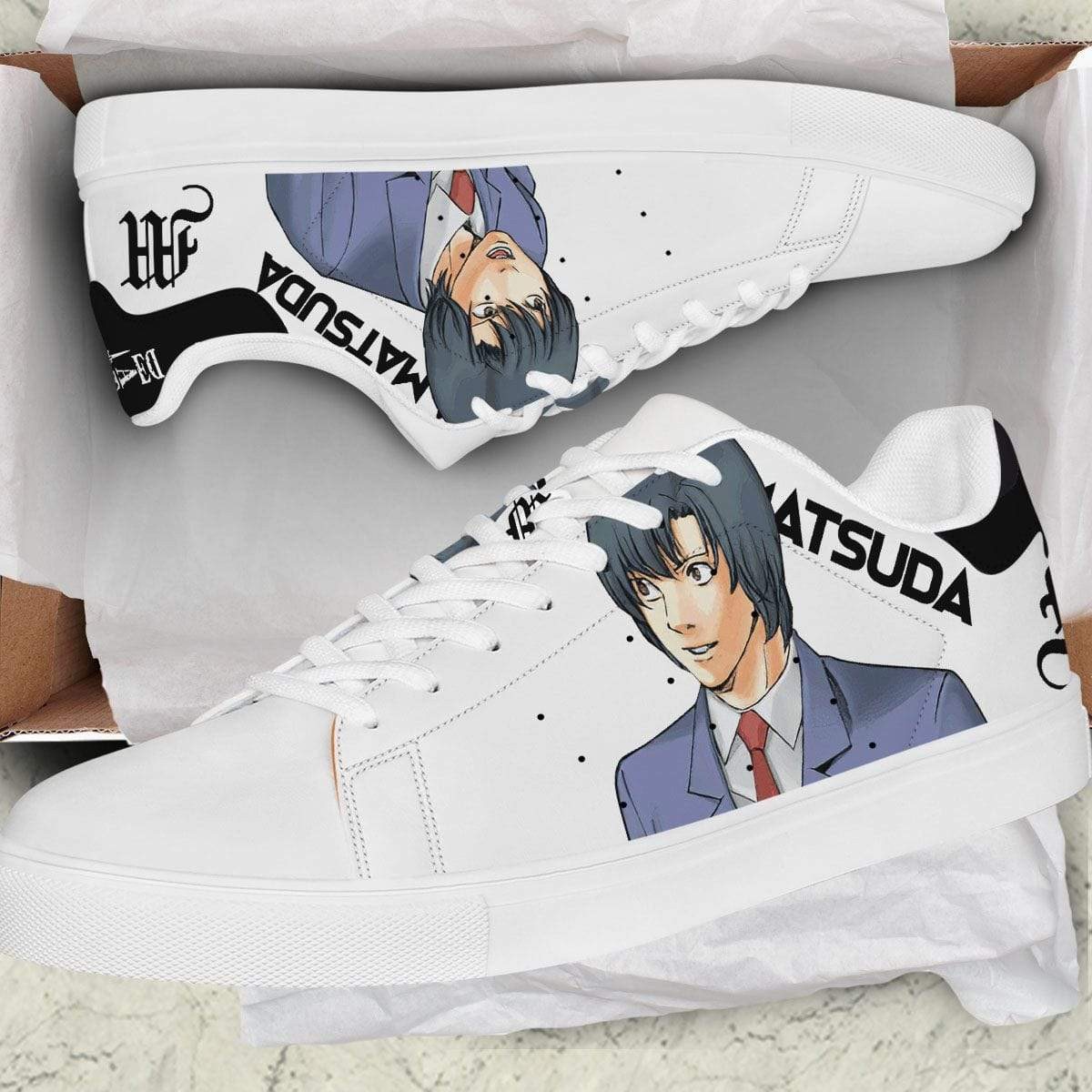 Touta Matsuda Skate Sneakers Custom Death Note Anime Shoes