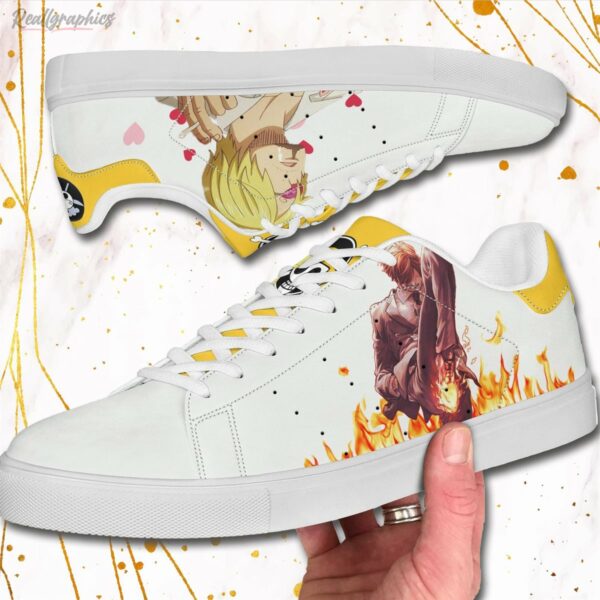 vinsmoke sanji skate sneakers one piece custom anime shoes 2 exmmj5