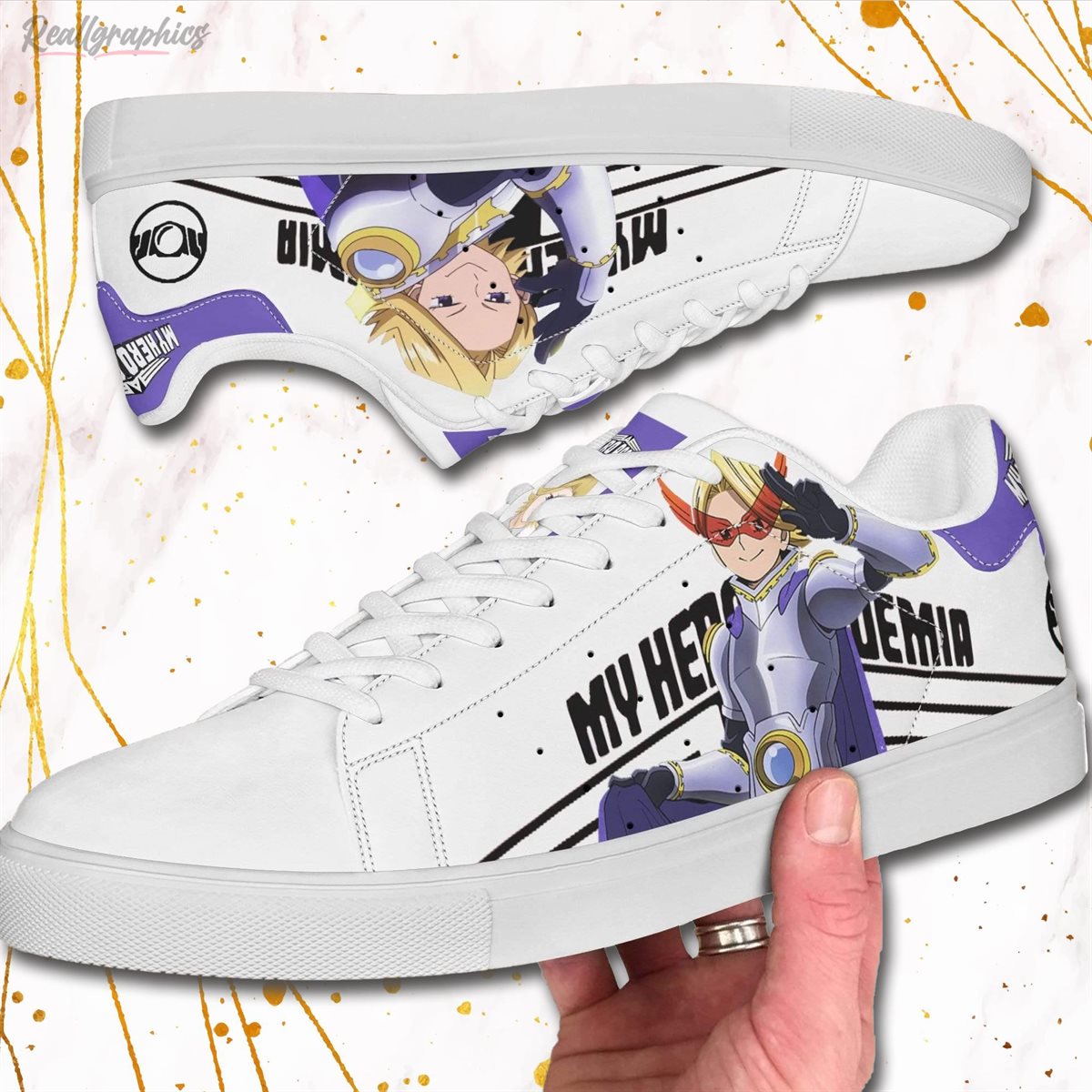 Yuga Aoyama Sneakers Custom My Hero Academia Anime Skate Shoes