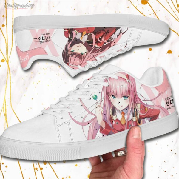 zero two skate sneakers custom darling in the franxx anime shoes 2 ekjhfy