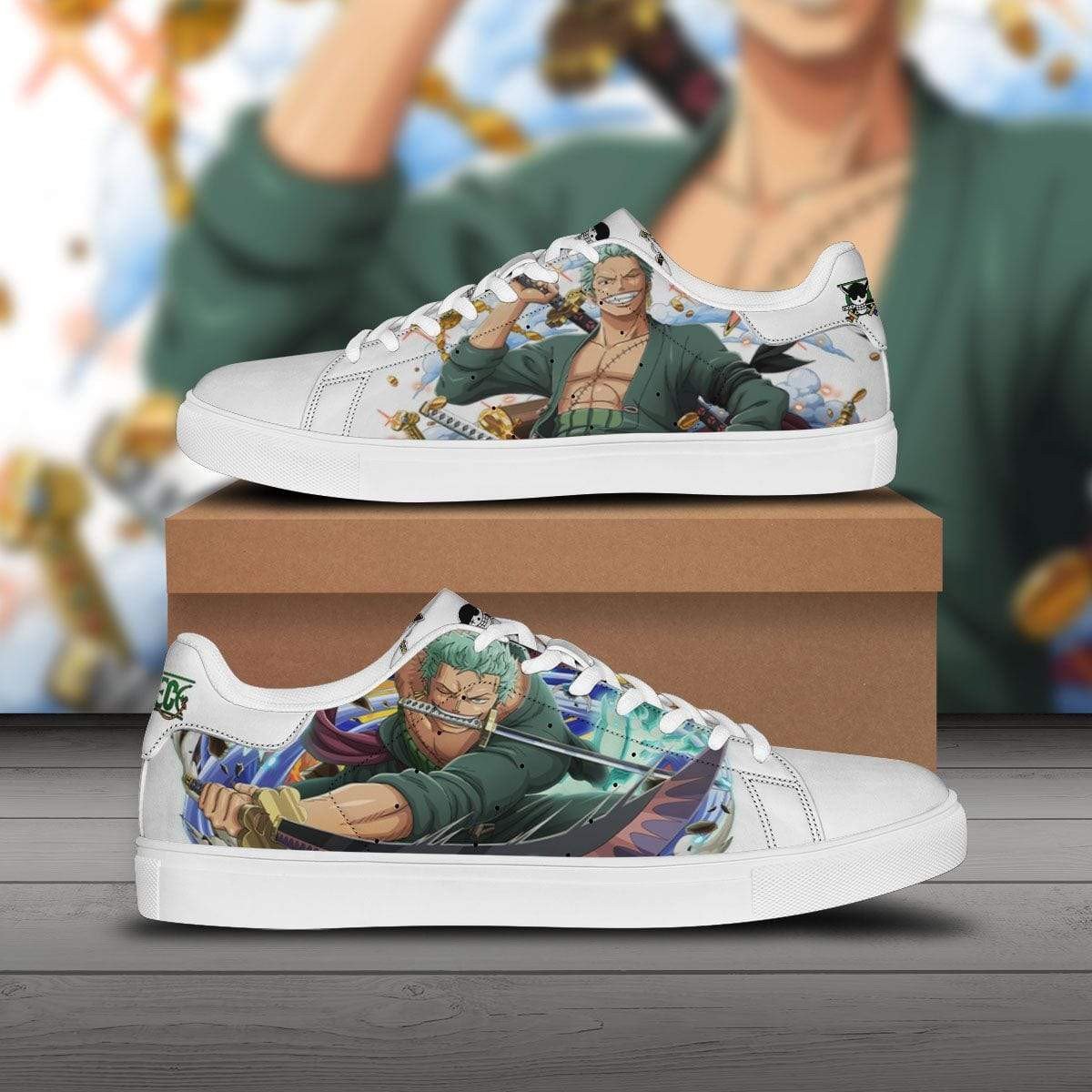 Trafalgar Law Skate Sneakers Custom One Piece Anime Shoes  Reallgraphics