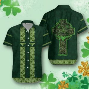 celtic cross irish st patrick day hawaiian shirt 1 dwozbc