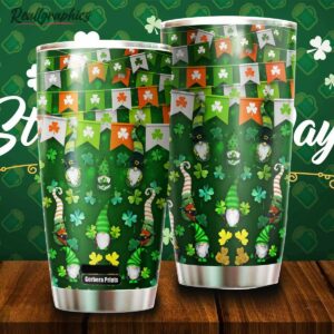 funny gnome happy saint patrick day steel tumbler cup kkifo7