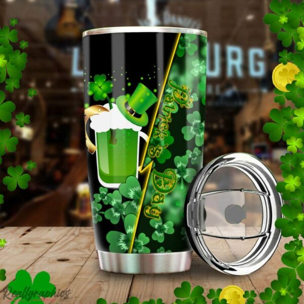 happy st patricks day beer stainless steel tumbler cup rplfdt
