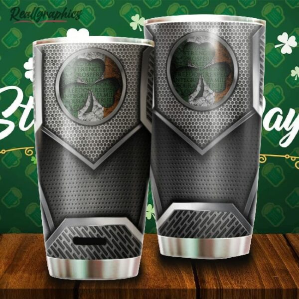 happy st patricks day shamrock stainless steel tumbler cup t3rbmv