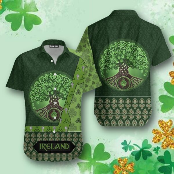 irish st.patrick day tree hawaiian shirt 1 spd32a