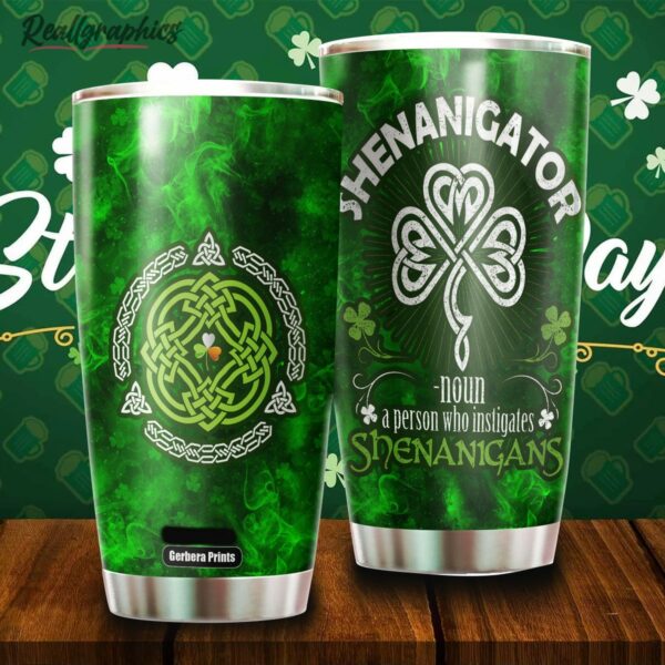 sheinanigator st patricks day stainless steel tumbler cup vajvky