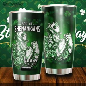 son of shenanigans irish st patrick day stainless steel tumbler cup q71rsr