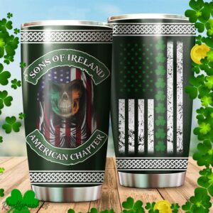sons of ireland st patricks day stainless steel tumbler cup he7lar