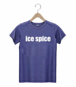 t shirt navy ice spice nmgly