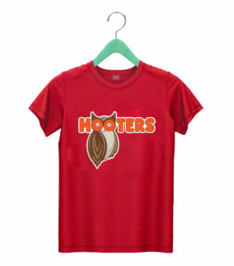 t shirt red hooters symwf