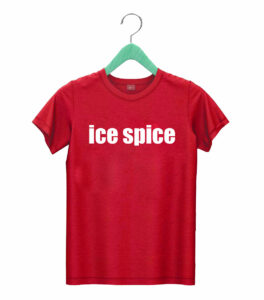 t shirt red ice spice m5ka5