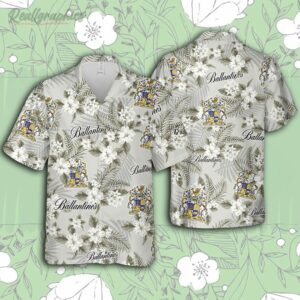 ballantines hawaiian flowers pattern shirt hawaii beer loves shirt y5OUf