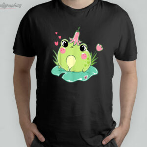cute cottagecore frog shirt 1 kQa0I