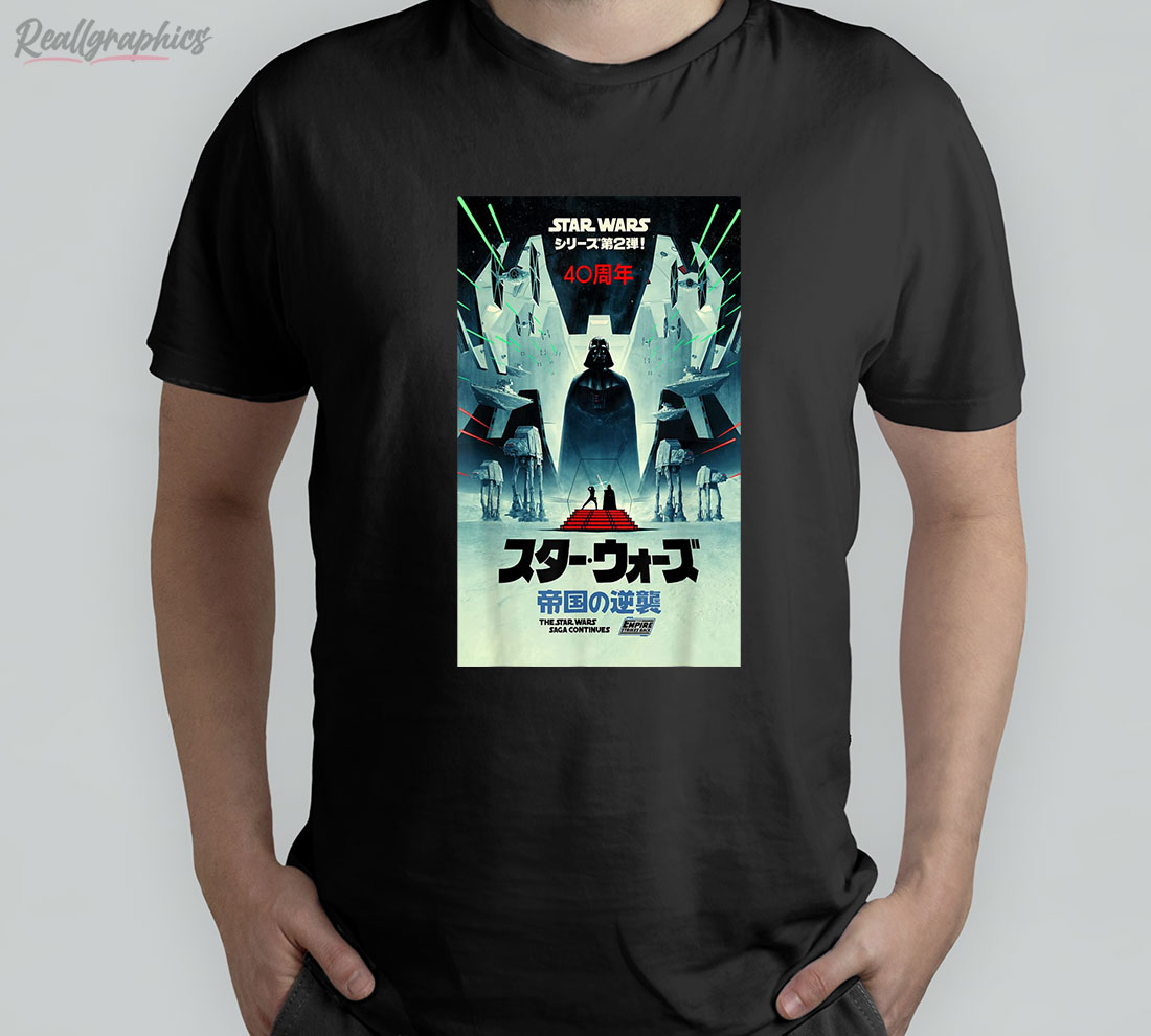 Star Wars The Empire Strikes Back 40th Anniversary Kanji Shirt
