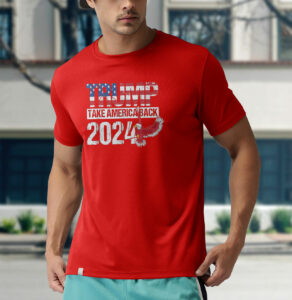 t shirt red eagles trump 2024 flag take america back f7smp