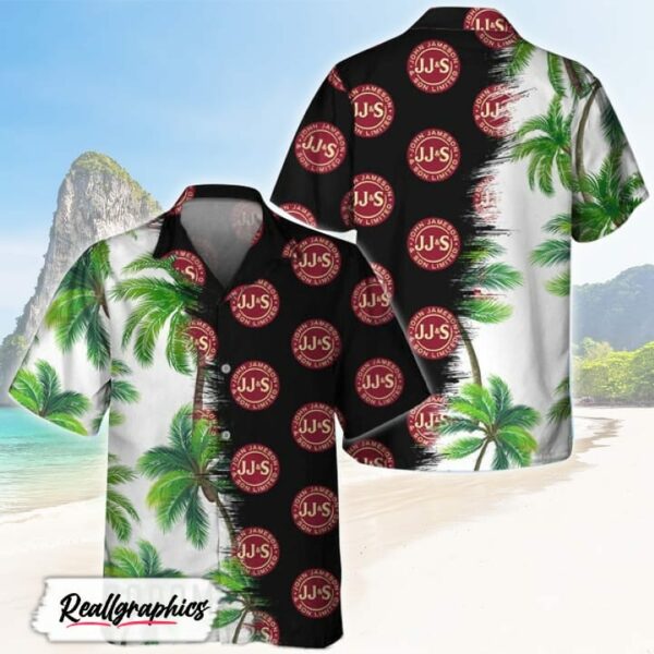 black jameson whiskey match palm trees hawaiian shirt shirt for summer ihwqvb