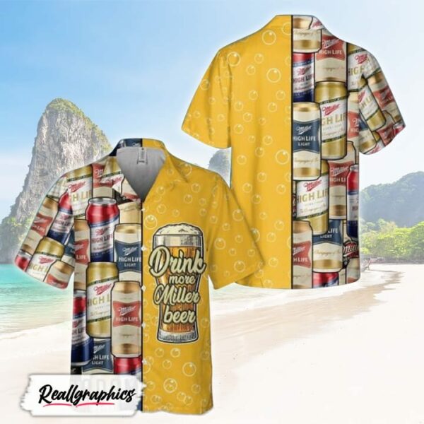 summer drink more miller beer hawaii shirt shirt for summer gqzn1e