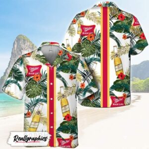 tropical summer flowers miller high life hawaii shirt shirt for summer owrate