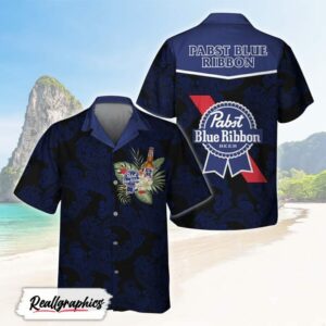 unisex polynesian tribal pabst blue ribbon hawaiian shirt shirt for summer h0petn