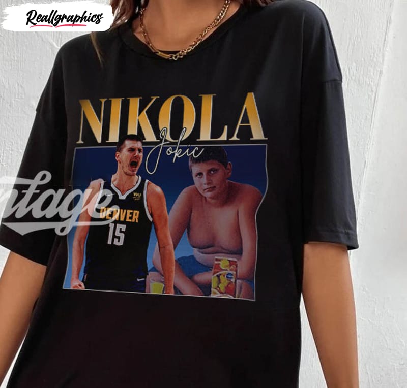 Vintage Nikola Jokic Denver Nuggets Baseball Shirt - Reallgraphics