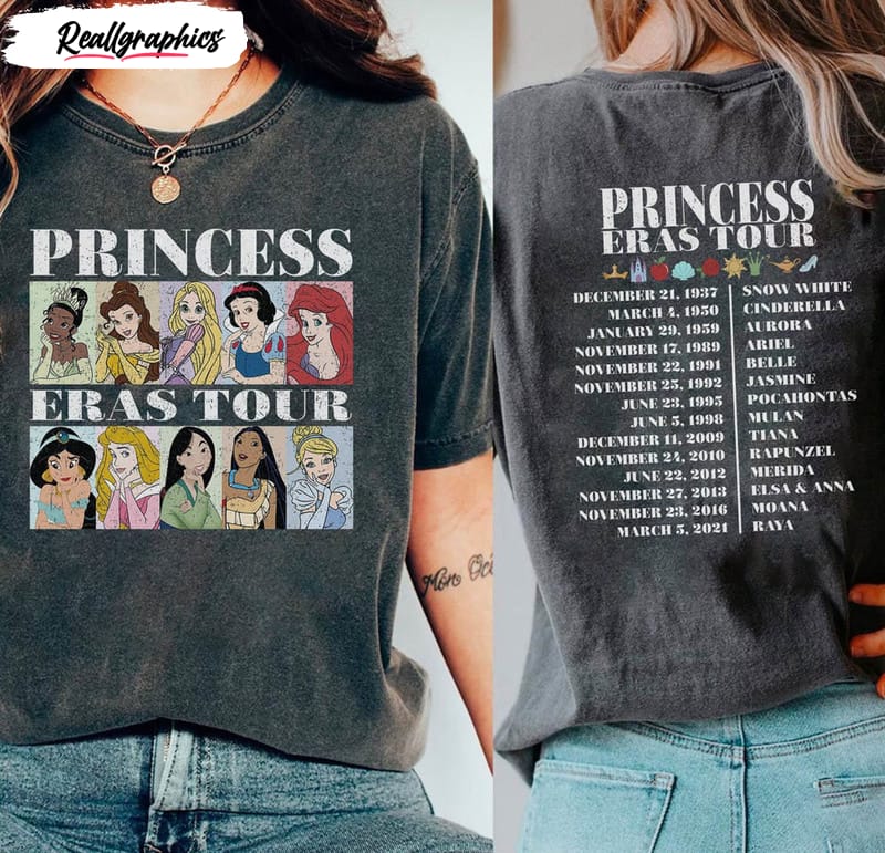 disney princess eras tour vintage shirt