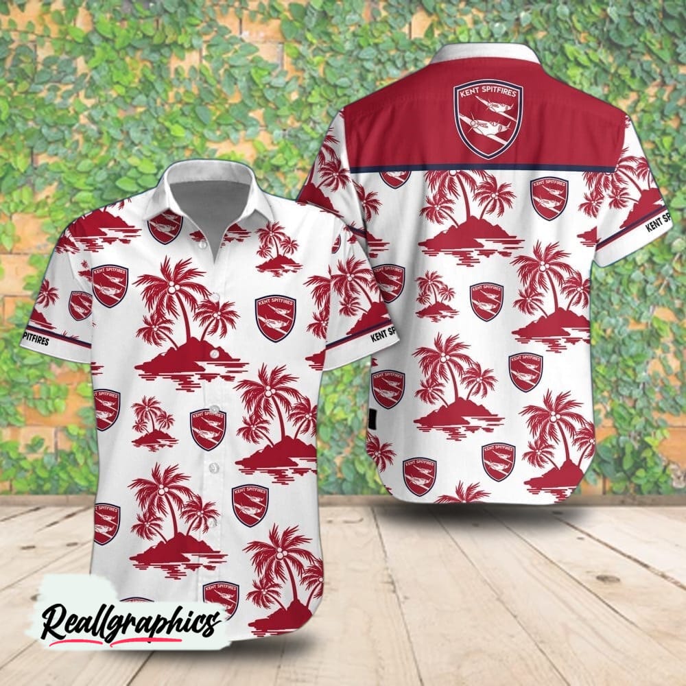kent spitfires palm island hawaiian shirt