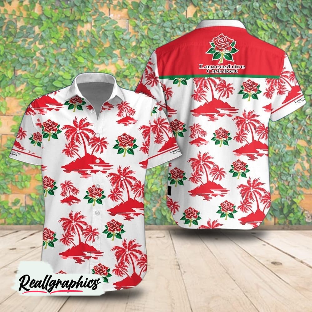 lancashire cricket palm island hawaiian shirt