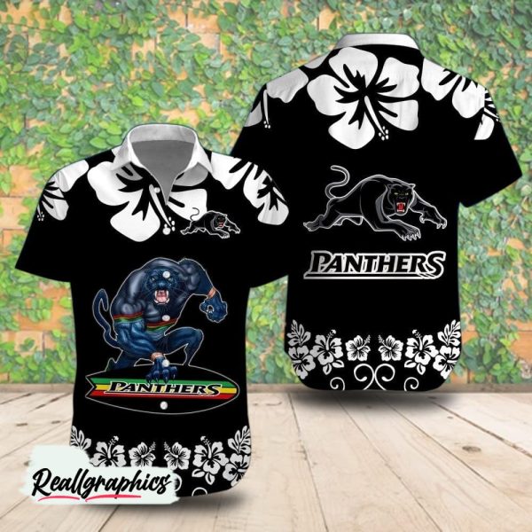 penrith panthers mascot flower hawaiian shirt 1 4ctcv