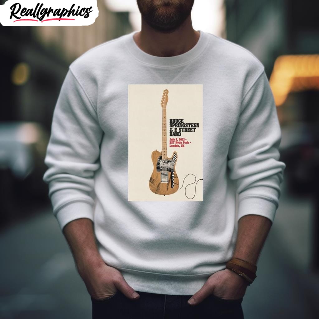 løfte Udlænding Ugle Bruce Springsteen & E Street Band London, England Uk 2023 Poster Shirt -  Reallgraphics