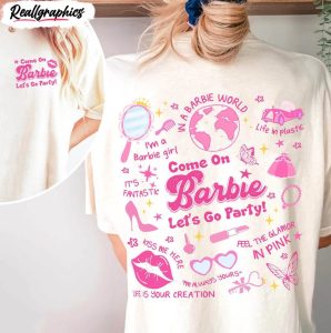 come on barbie let s go party shirt vintage doll baby sweater short sleeve 2 bgm6fk